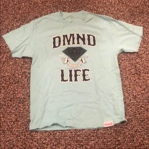 Mint Green Diamond T-Shirt size: Large